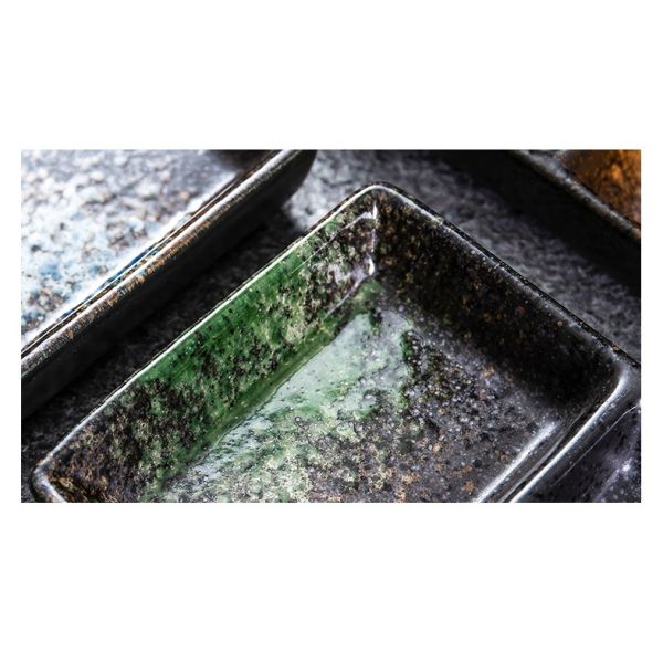 FDA EU Rectangle Novelty Porcelain Serving Dishes Odorless Fadeless