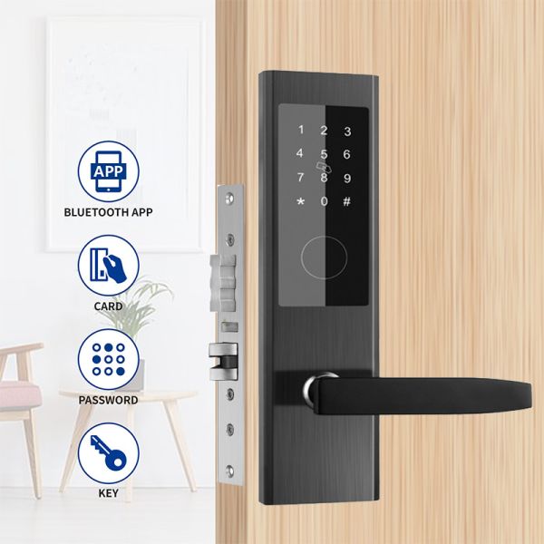 Смарт-карта из нержавеющей стали Пароль квартира Умный дверной замок с приложением TTlock