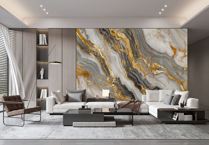 Premium UV Marble Sheet Various Patterns Interior Decoration Wall Panel Design