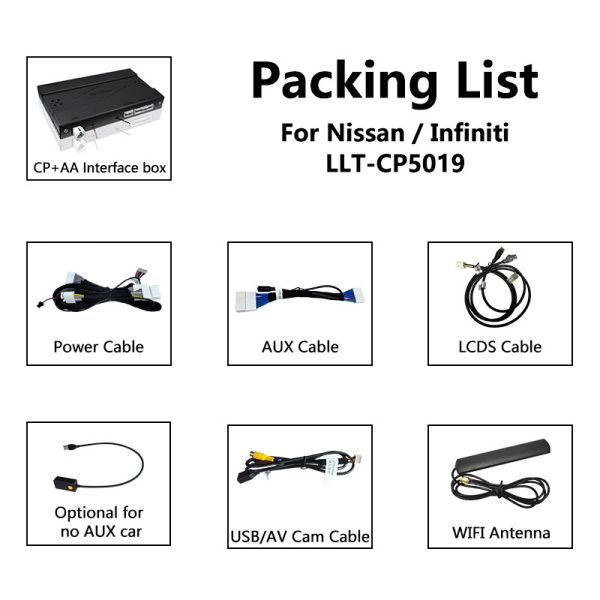 Интерфейс беспроводного андроида Carplay автоматический для версии Nissan Pathfinder R52 2020-2021 австралийской