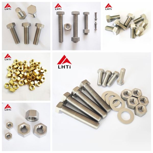 Grade 2 DIN933 Titanium Bolts Nuts , M8 M10 M12 Titanium Hexagonal Head Bolt