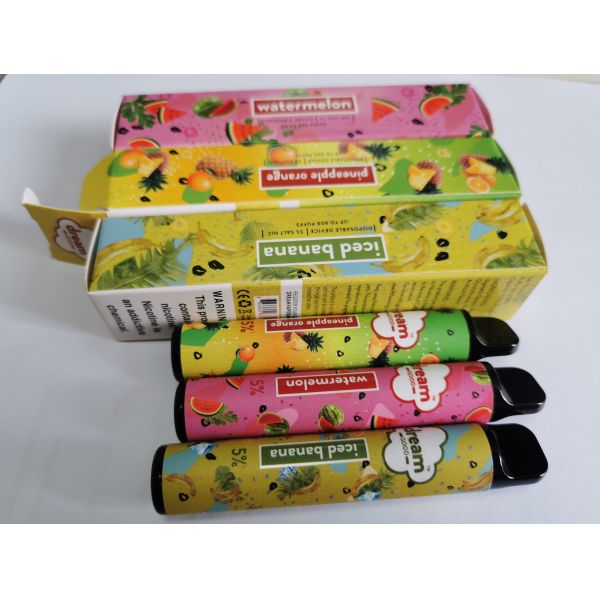 FDA CE Disposable Vape Pen Pods 2200 Puffs 6.0ml Smoking Vapor Cigarettes