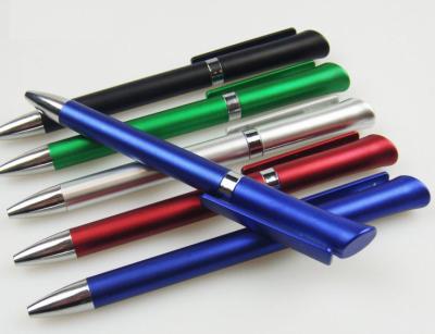 good finish elegant metallic twist promotional advertising logo plastic ball point pen
