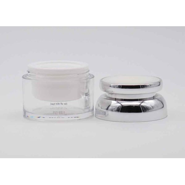 Luxury Acrylic 50g Cosmetic Cream Jar Containers Customizable 30g