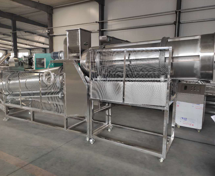 Puffed Corn Onion Ring Puff Snack Machine , Snack Food Extruder Machine