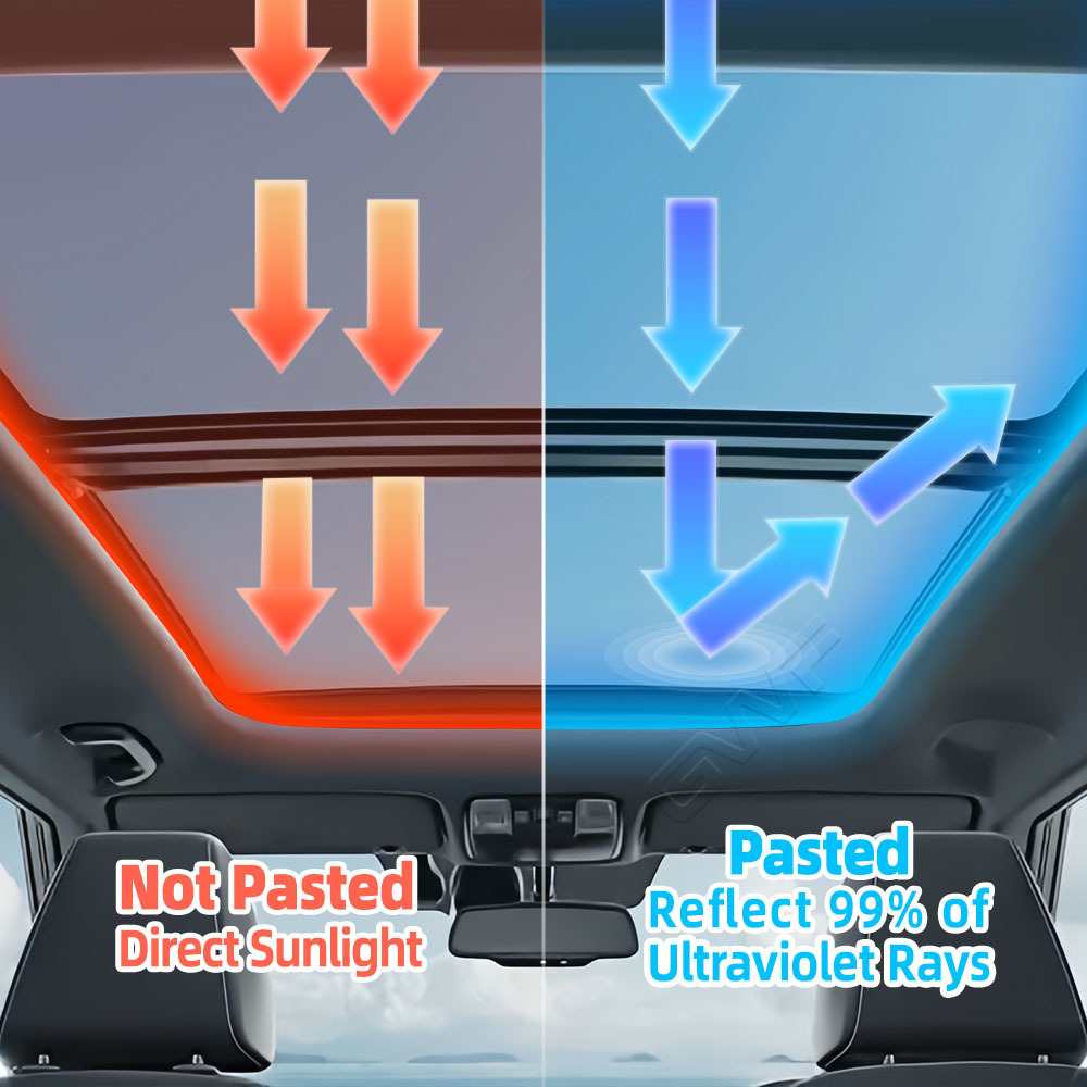 Starry Car Sunroof Film Panoramic Window Protection Wrap Aging Resistance