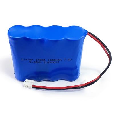 7.4v 1200mah Li Ion 14500 Bateria para brinquedos Bluetooth Smart