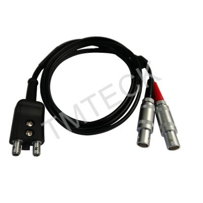 Tomada dupla ultrassônica ultrassônica do comprimento LEMO00 do cabo 1.5m do detector DA233 da falha a Lemo00