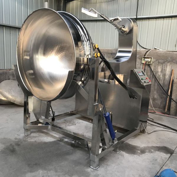 Jacketed Steam Kettle Food Cooking Mixer Machine Easy Operate Cooking Equipment for Red