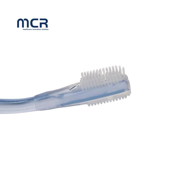 Nursing Product Comfortable and Hygienic Silicone Brush Head Suction Toothbrush for ICU Patients