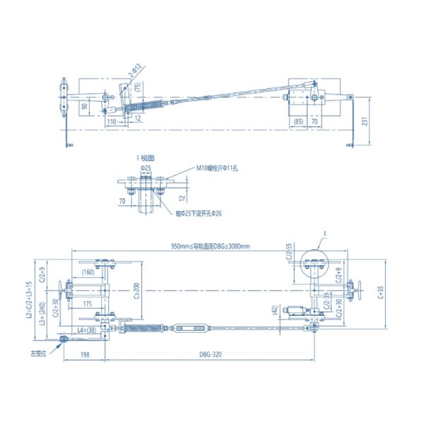 Elevator Safety Linkage Device with Double Pulling Form and 150~200N Lift Force - 12 Months Warranty