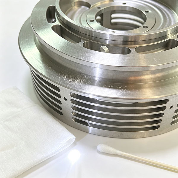 Custom  CNC Machined 6061-T6 Aluminum Motor Heat Sink Housing with Ventilated Cooling Slots