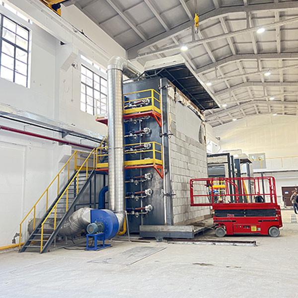 Vertical Efficient Fire Resistance Test Furnace Integrated Furnace ISO 834-1 & ISO 3008