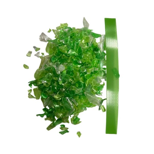 PET strapping100% PET bottle flake material19mm PET packaging belt PET strapping for brick factories