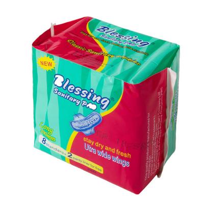 Das mulheres descartáveis do guardanapo sanitário do sabor da hortelã o período absorvente super acolchoa ISO9001