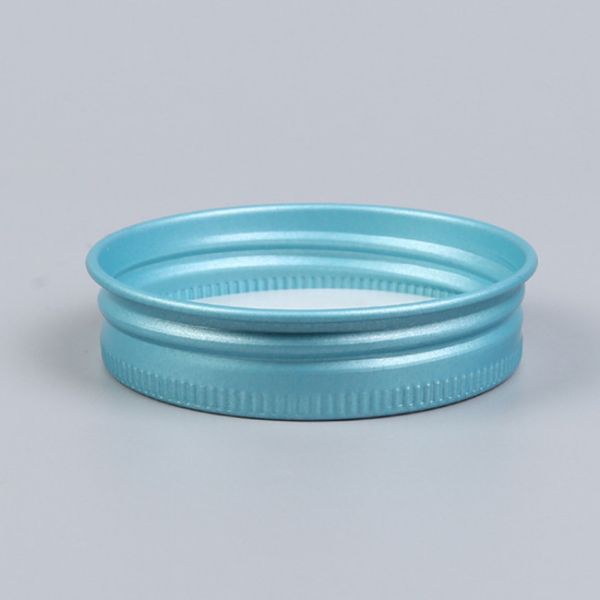 PE Blue Aluminium Bottle Tops Lids For Skin Care Food Drink
