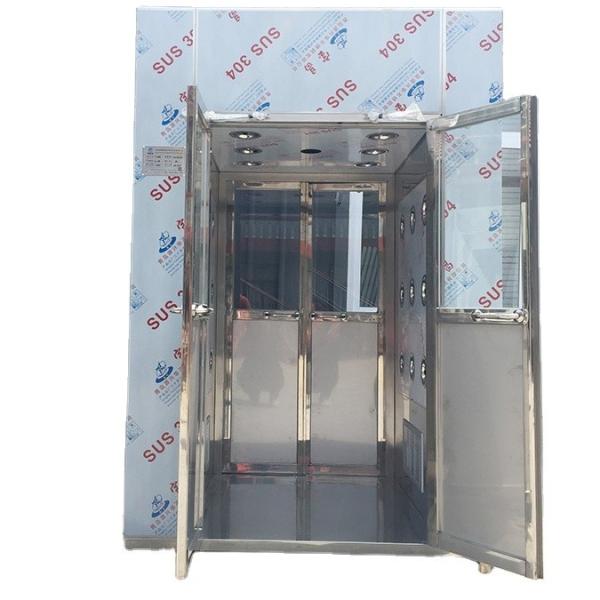 2 Person 2 Sides Stainless Steel Air Shower Cabin with Automatic Door and 3000W Power