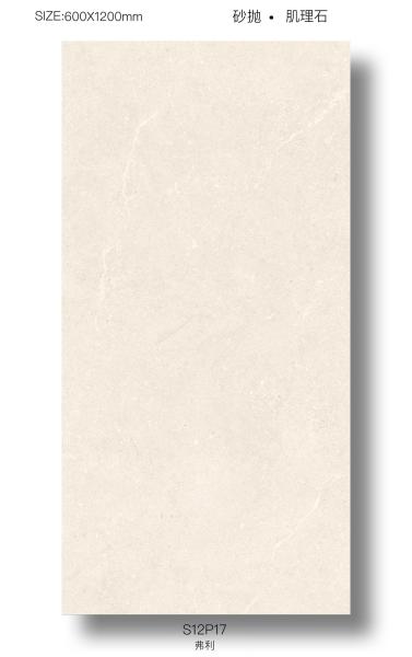 Beige 600x1200mm Soft Glazed Porcelain Wall Tile W.A 0.5%