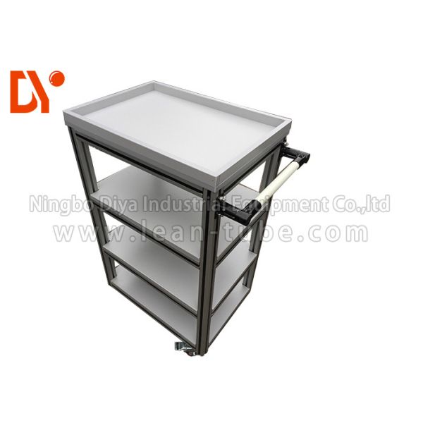 Нажатый рукой срок службы покрытия брызг профиля тележки Тоте сваренный холодом алюминиевый длинный