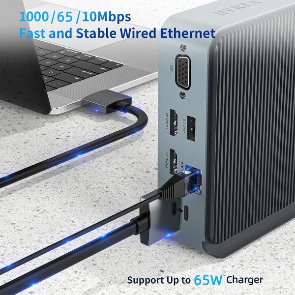 Дисплеипорт Дисплеинк Станция стыковки HDMI Гигабитный Ethernet