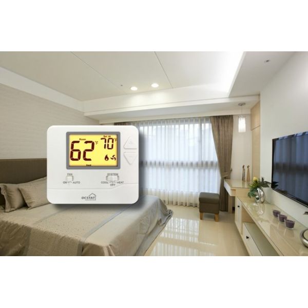 Central Air Conditioner HVAC Thermostat With 1 Heat / 1 Cool Omron Relay