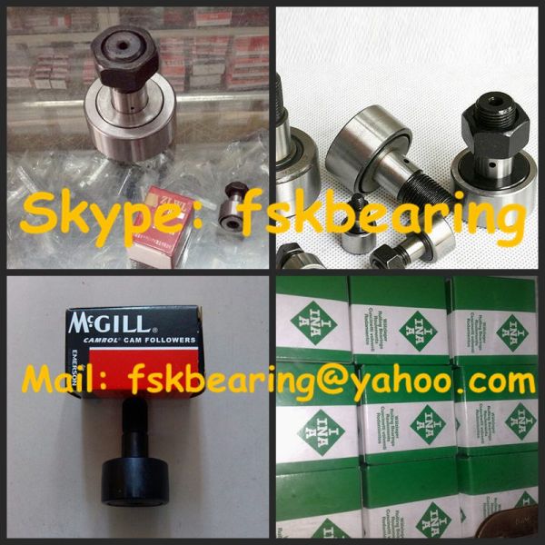 Stud Type Yoke Track Follower Roller Bearings Chrome Steel / Stainle Steel