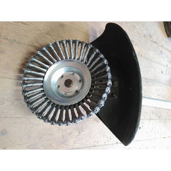 230mm Weed Brush For Trimmers , Brush Cutter With 25.4 Mm Mount Brush