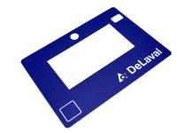 Panneau de commande de PC transparent imprimé sur mesure superpositions graphiques avec fenêtre brillante ou teintée
