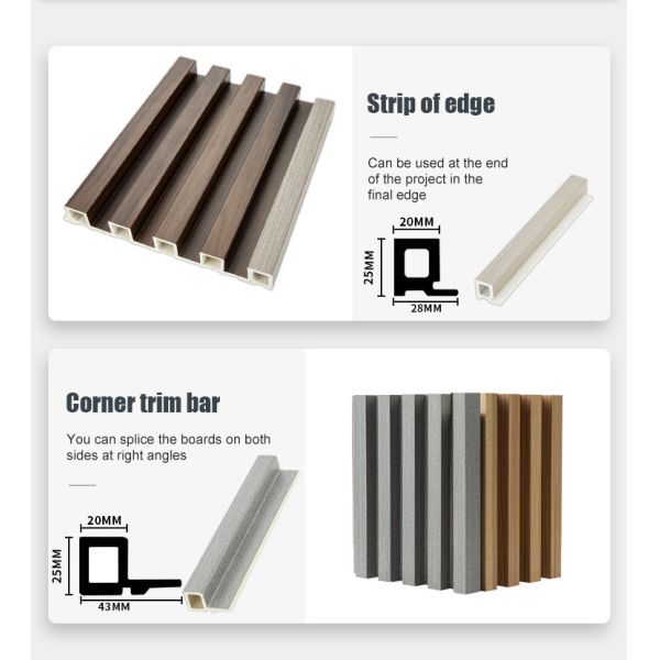 Revestimiento interior tablero de bambú de carbón de madera tablero de pared WPC fábrica de madera suministra directamente revestimiento impermeable paredes exteriores