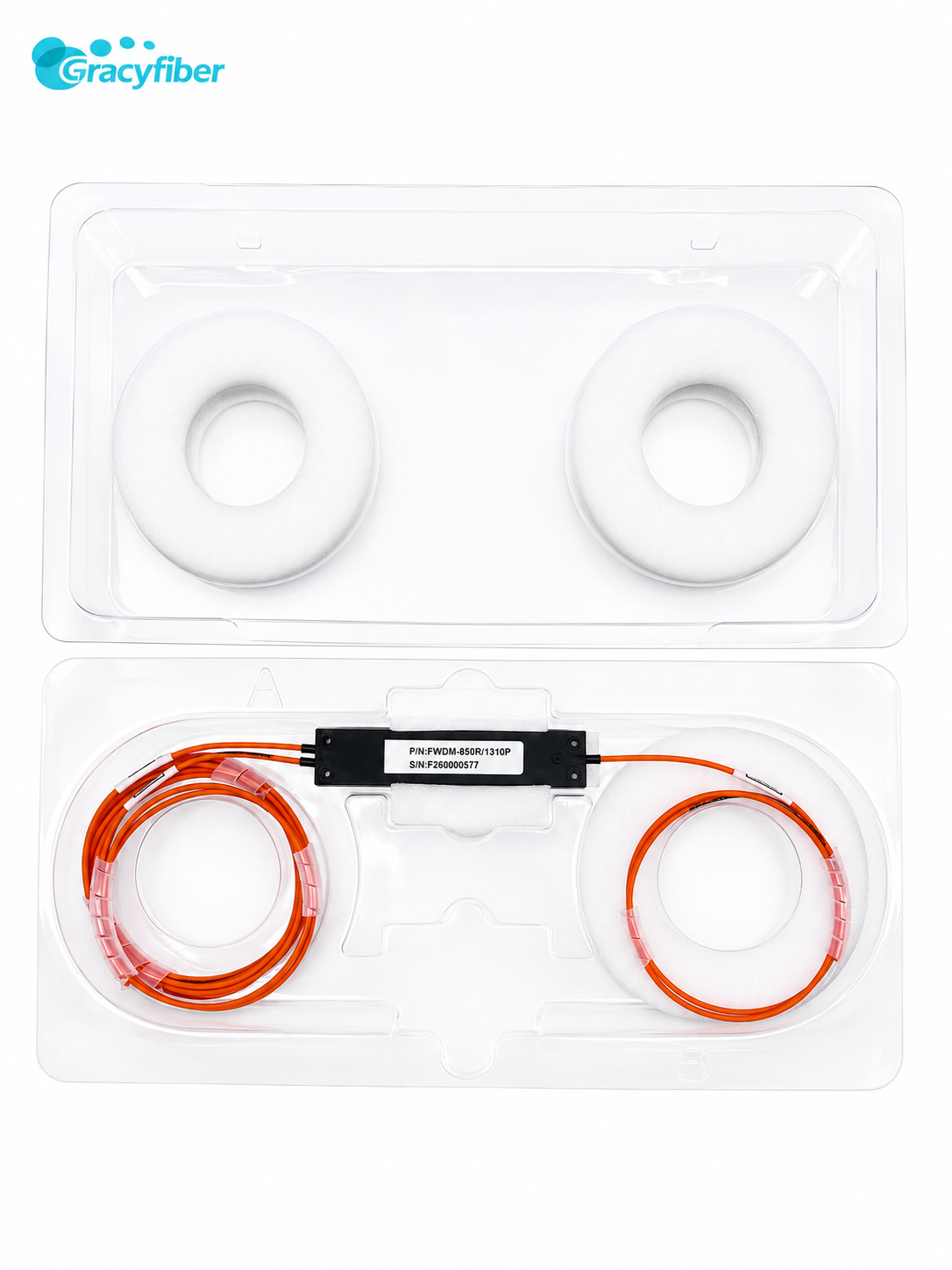 Low Insertion Loss 850/1310nm FWDM Optical Filter for Multimode Fiber WDM Applications