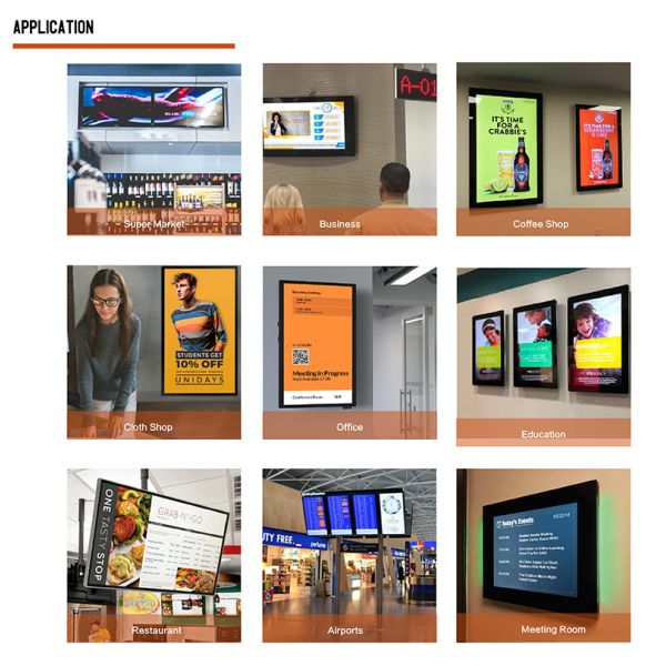 Ядр квадрацикла LCD RK3288 рекламируя дисплей Signage цифров разрешение 1366x768 13,3 дюймов