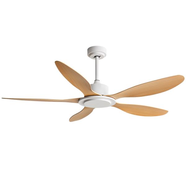 Ventilateur de plafond intérieur moderne Conversion de fréquence 56 pouces télécommande de lumière Ventilateur de plafond libre