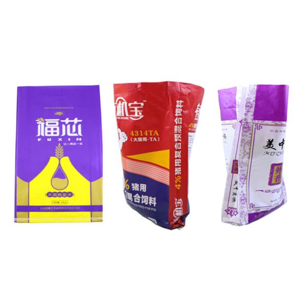 Double Stitched PP 10Kg Pet Feed Bag , Animal Feed Bag With Bopp Film