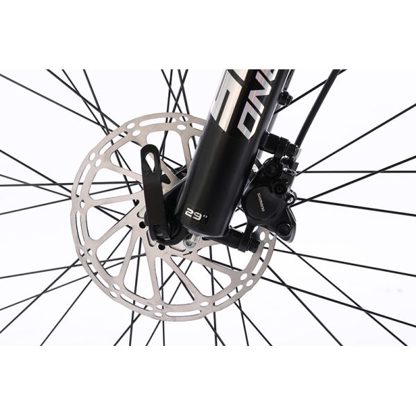Aluminium Alloy Hollow Crankset Bicycle with SHIMANO Hydraulic Brake and Wire-controlled Air Lockable Fork