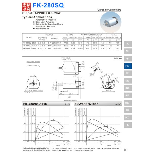 Углерод оборудования 90мА красоты ФК-280 почистил мотор щеткой шестерни ДК