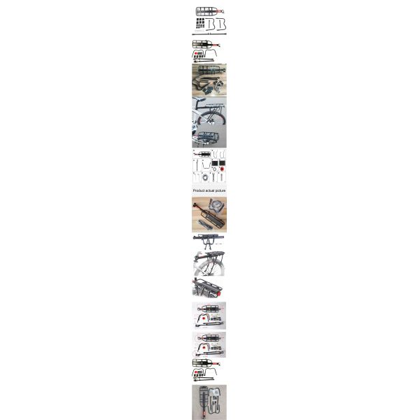 Iron Tube Trunk Mount Bicycle Carrier Lightweight Rack for Sedan Outdoor Travel 985g