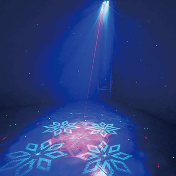 Embedded Gemini Mini LED Moving Head Light 2 In 1 DMX512 16CH , Dyeing Laser Combo