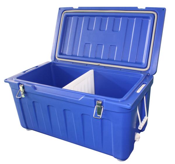 80 Liter Premium Blue Plastic Cooler Box for Fishing | Camping｜Hunting