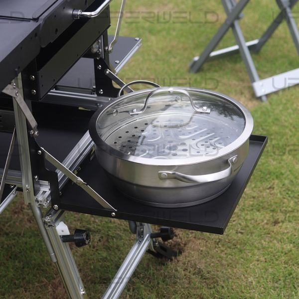 Алюминиевый складной столик из нержавеющей стали для портативной кухни в автомобиле или доме