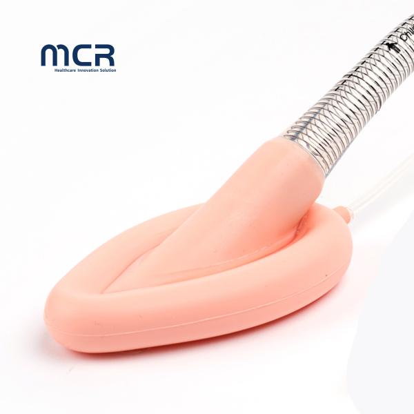 Máscara laríngea desechable reforzada con silicona 100% de resistencia