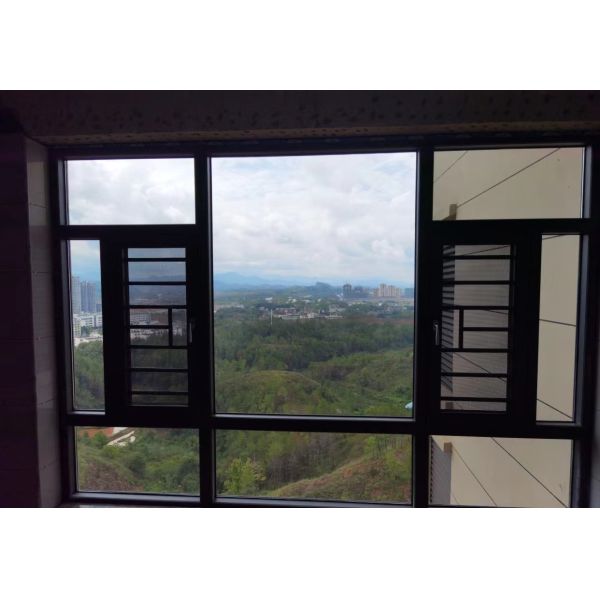 Customized Aluminum Casement Windows with Powder Coating Soundproof Insulation Glass