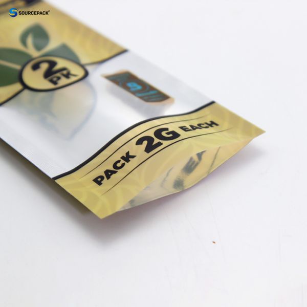 Custom Weed Packaging Design Child-resistant Mould Proof Cigar Packaging Bags