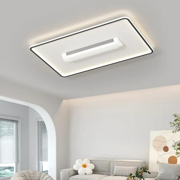 HFBH モデル 1631C 電気リモコンシーリングファンライト プラスチックリーフレスファン ライトブレード付き 家庭用 DCモーター