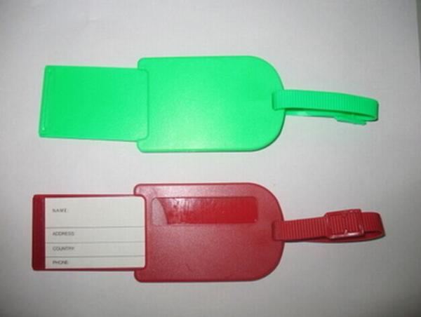 Soft PVC Luggage Tag, Customized Colors are Welcome