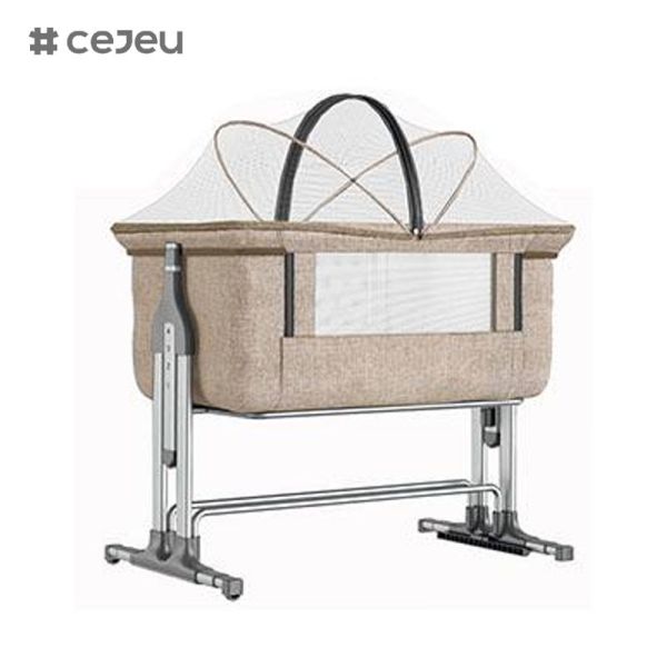 CJ-CH-122 Metal Modern Multifunctional Foldable Baby Bassinet Crib Kids Cradle Bed Cots Baby Beside Sleeper
