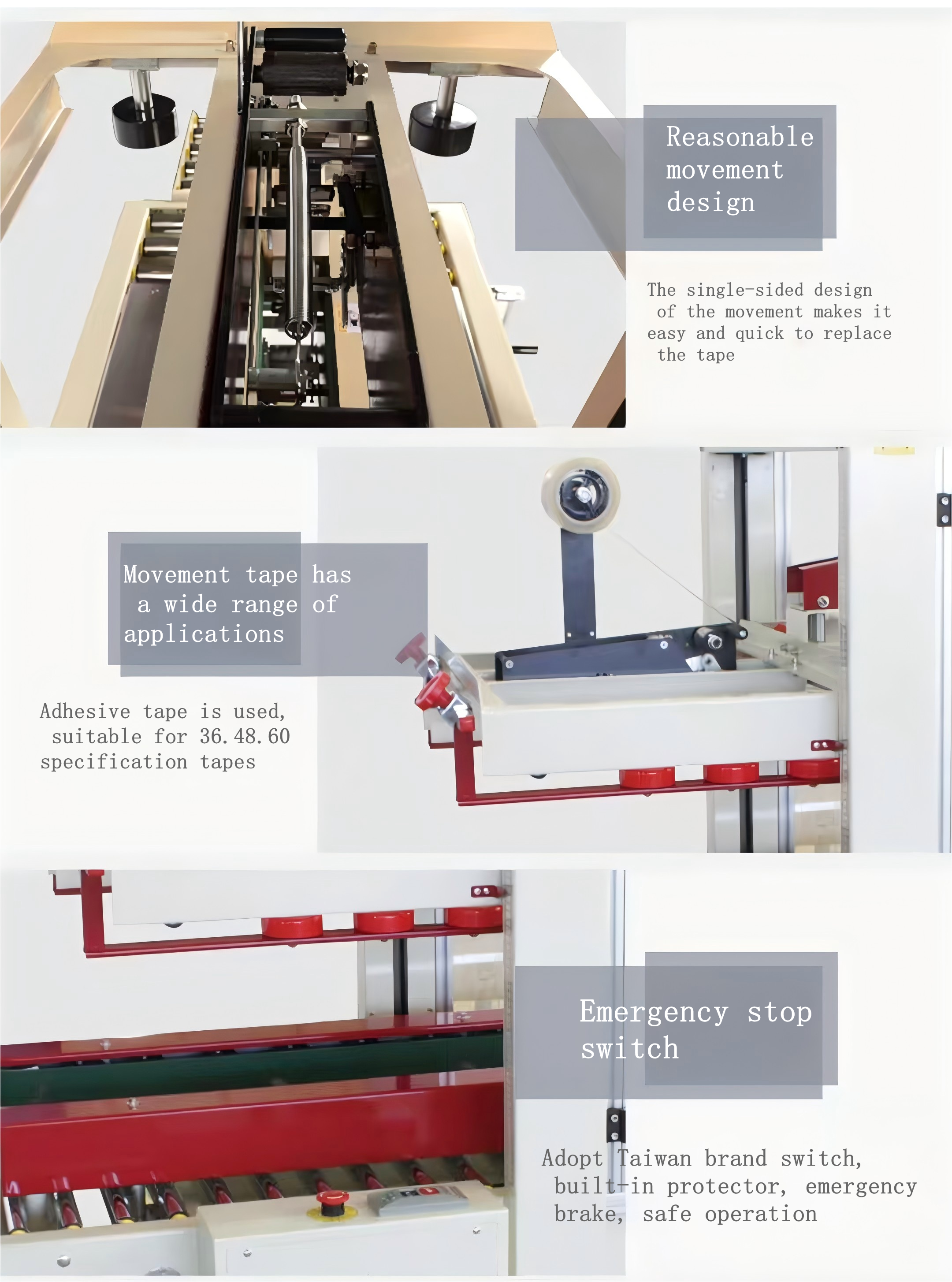 Semi-automatic Carton Sealer with High Productivity and Easy Operation for Efficient Box Folding and Sealing