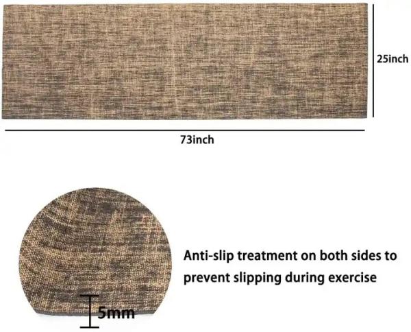 ECO Friendly Hot Selling Fitness Natural Jute Rubber Yoga Mat for Yoga