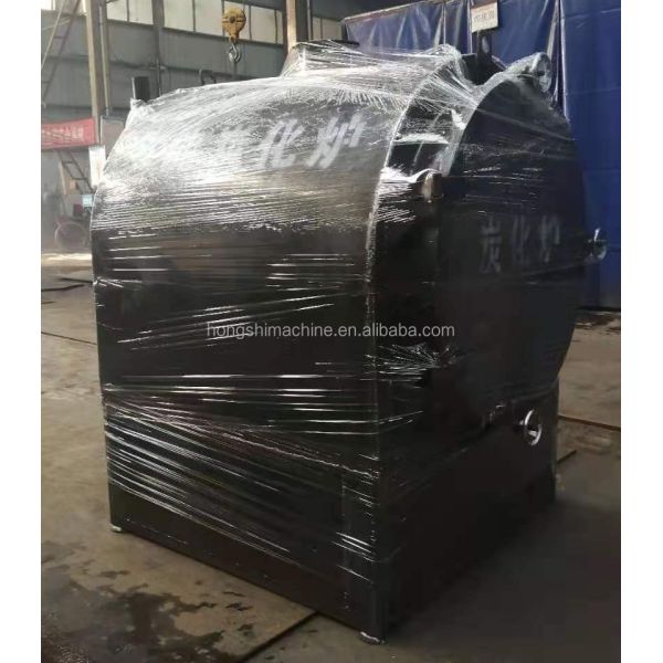 Horizontal Wood Log Carbonization Stove , Bamboo Charcoal Carbonizer Furnace Oven