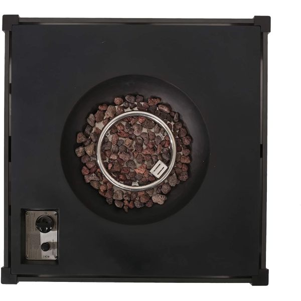 Customized Size Outdoor Gas Firepit 40000 Btu Resin Concrete