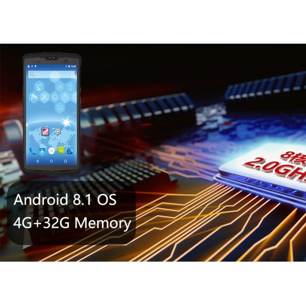 5,5 дюйма, экран IPS высокий светлый, портативный читатель долгосрочный Li RFID - батарея 4500mAh иона